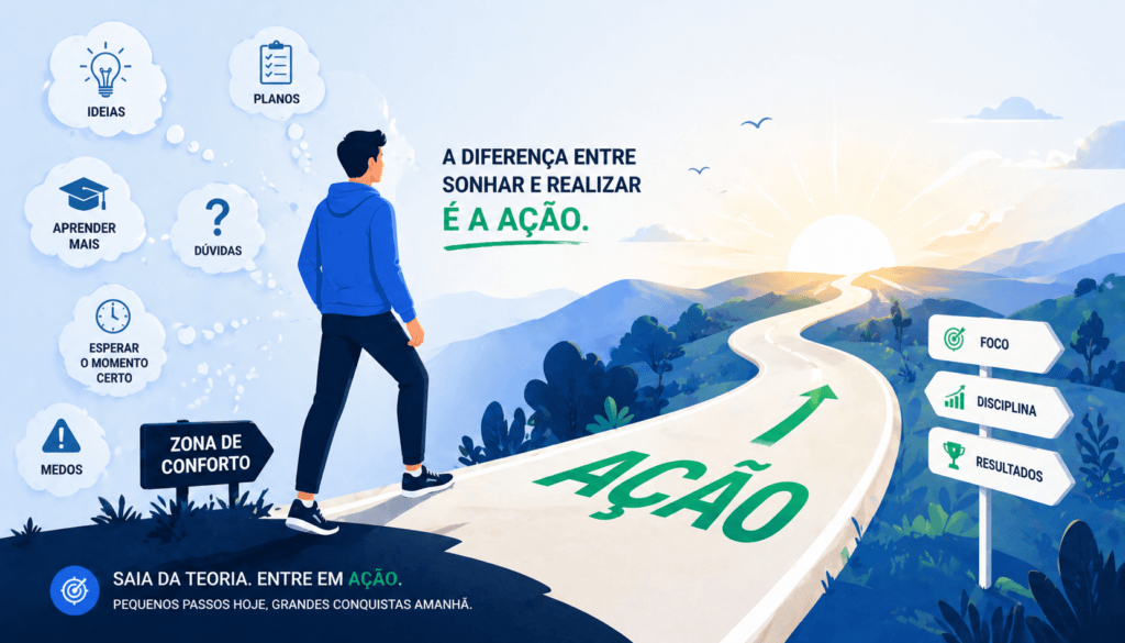 Passagem da ideia para a ação na criação de um negócio online