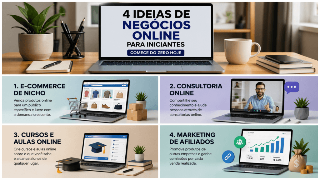 negócios online para iniciantes