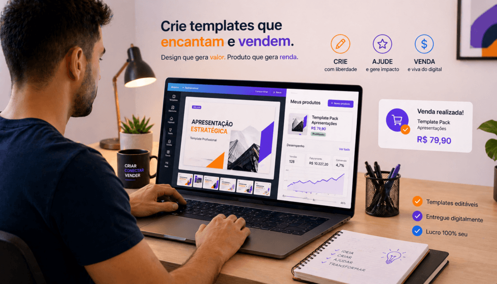 como vender templates no canva e fazer as primeiras vendas