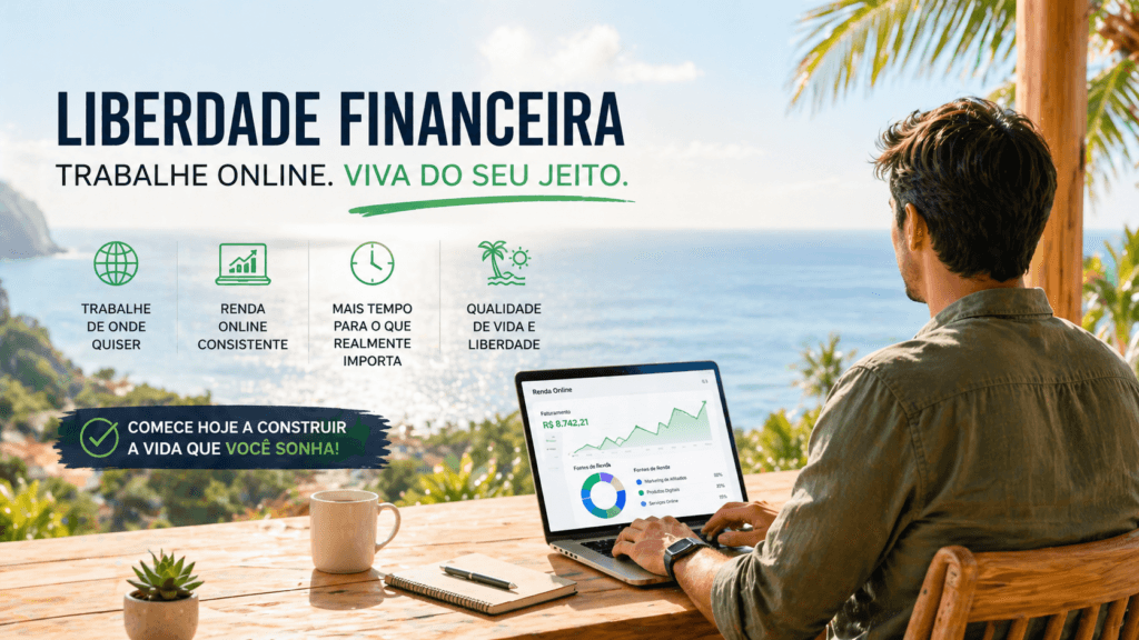 liberdade financeira com trabalho online e internet