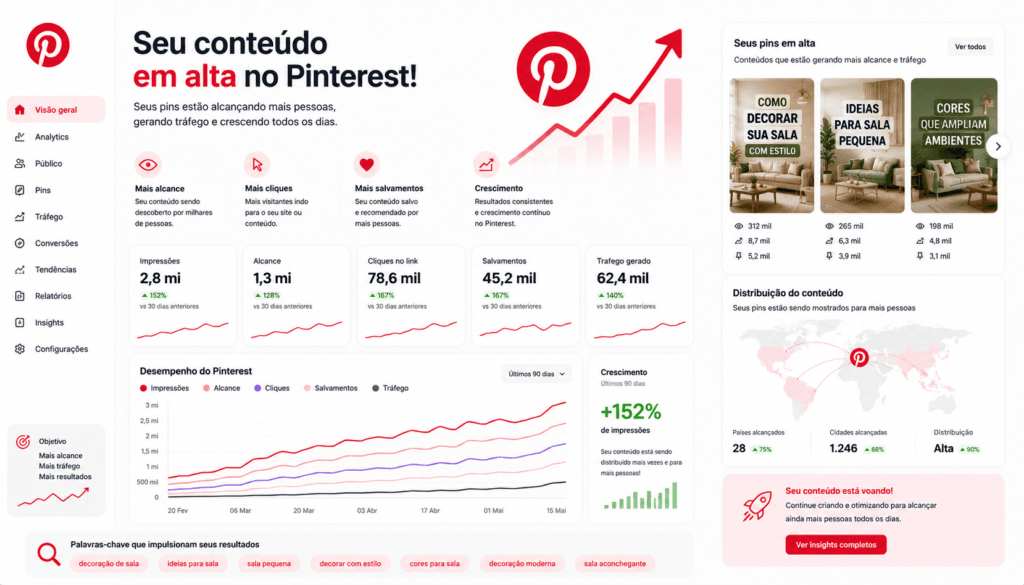 como aumentar alcance no pinterest