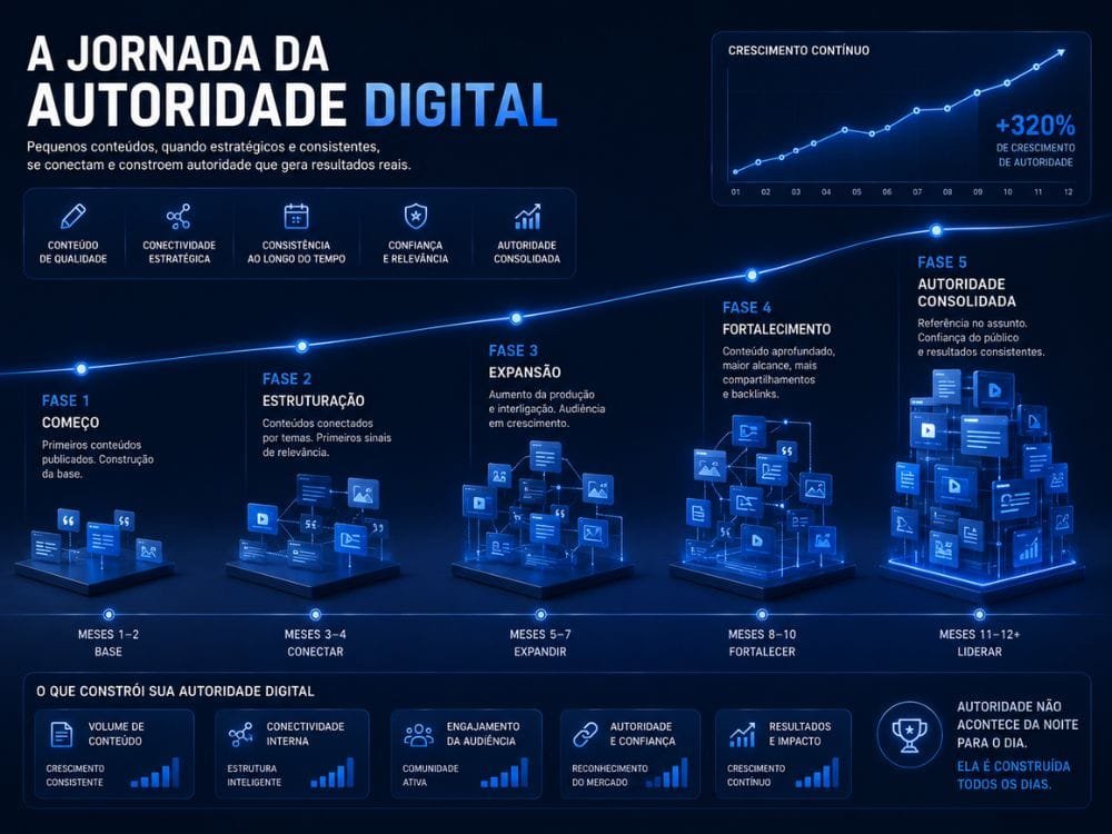 Autoridade digital sendo construída ao longo do tempo