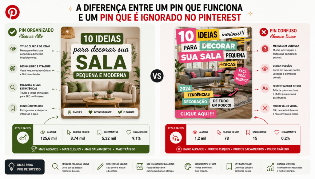 erros que impedem crescimento no pinterest