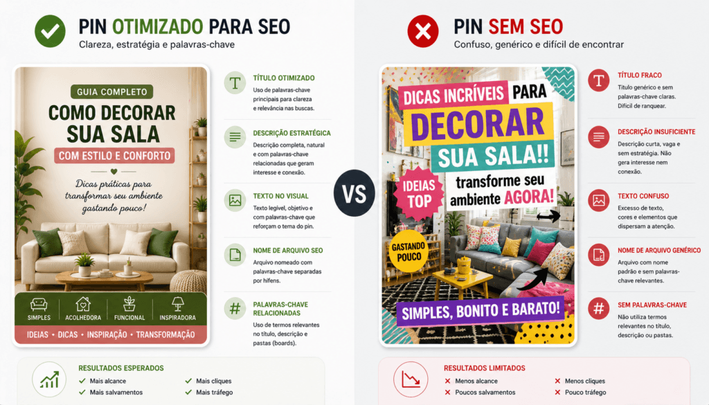 erros que prejudicam seo no pinterest