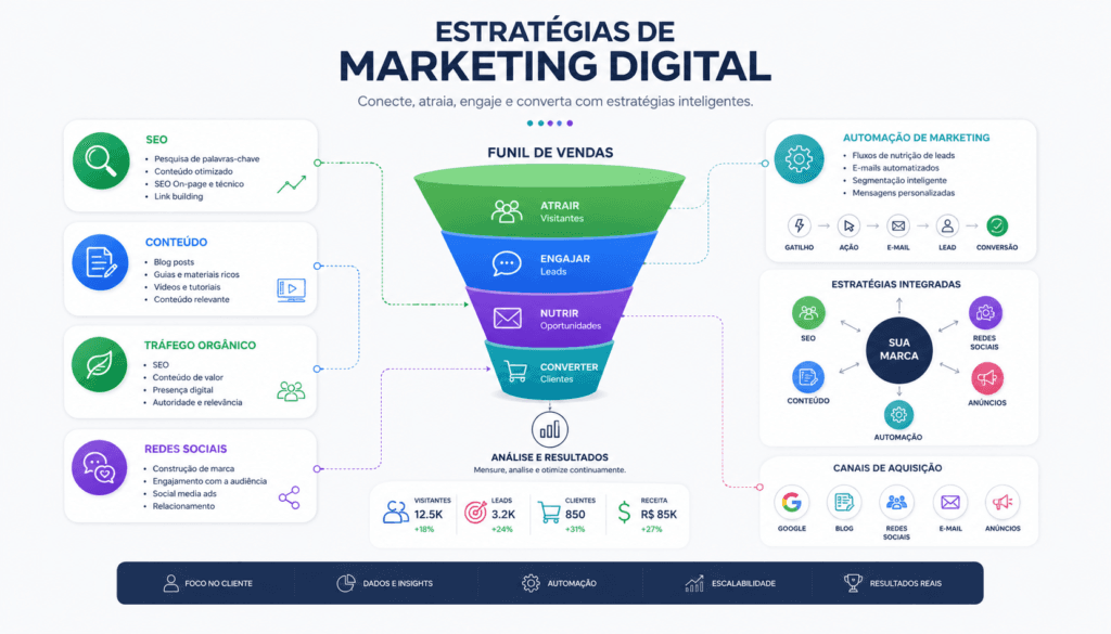 Principais estratégias de marketing digital