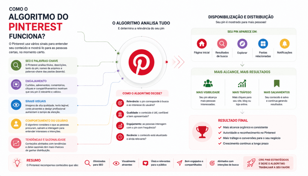 o que influencia alcance no pinterest