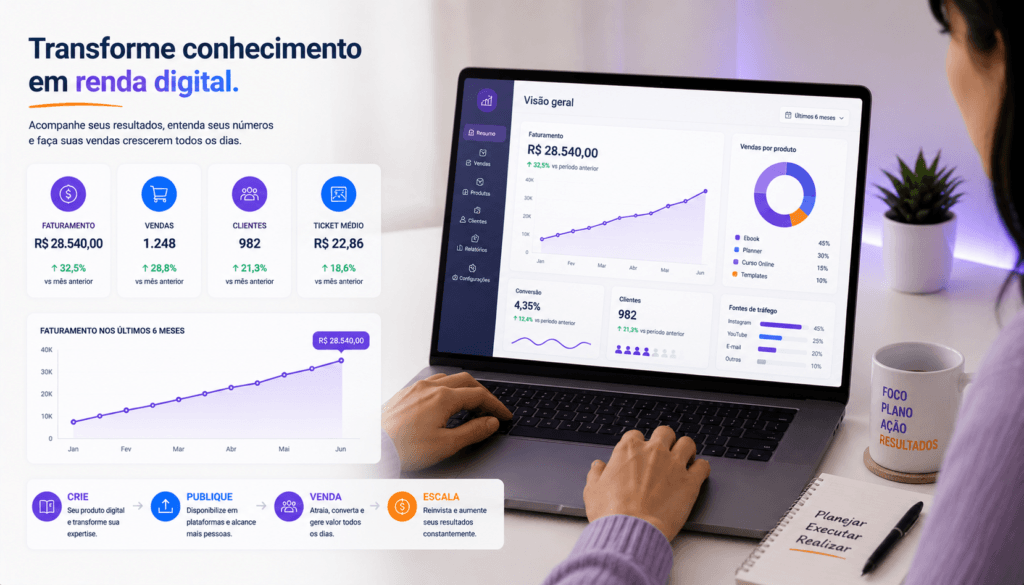 como vender produtos digitais feitos no canva online